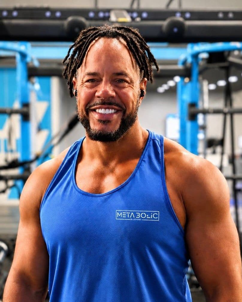Luke Odom, founder of The Metabolic Blueprint, in the gym.
